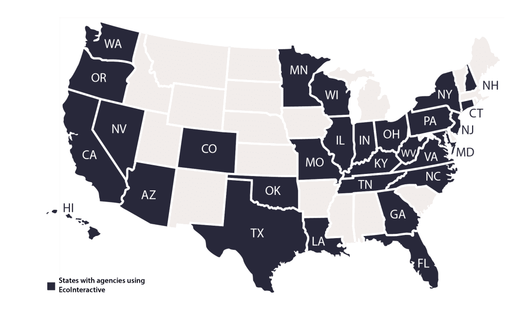 States that Use ProjectTracker